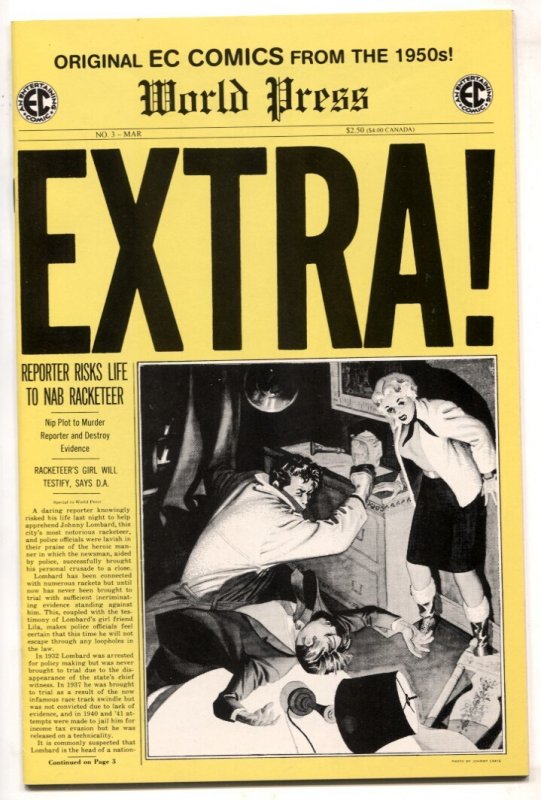 Extra! #3 (2000), raw comic book in VF/NM condition — front cover