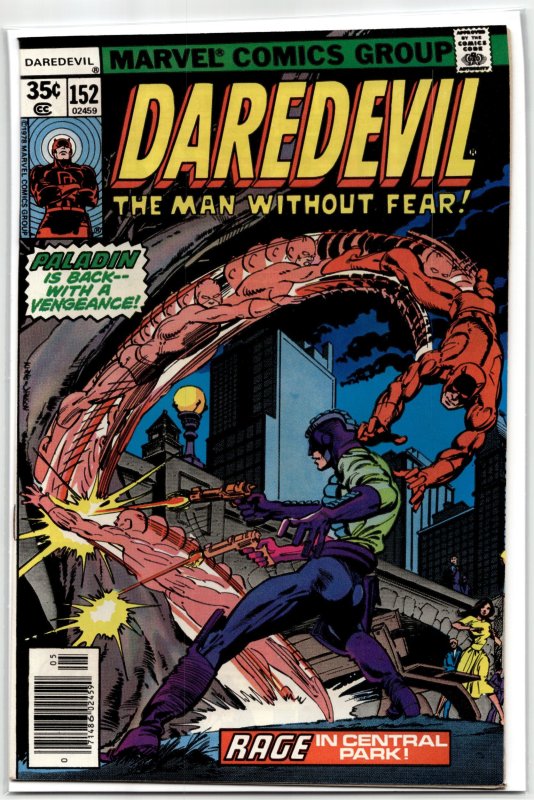 Daredevil #152 (Marvel Comics, 1978), raw, ungraded comic book — front cover