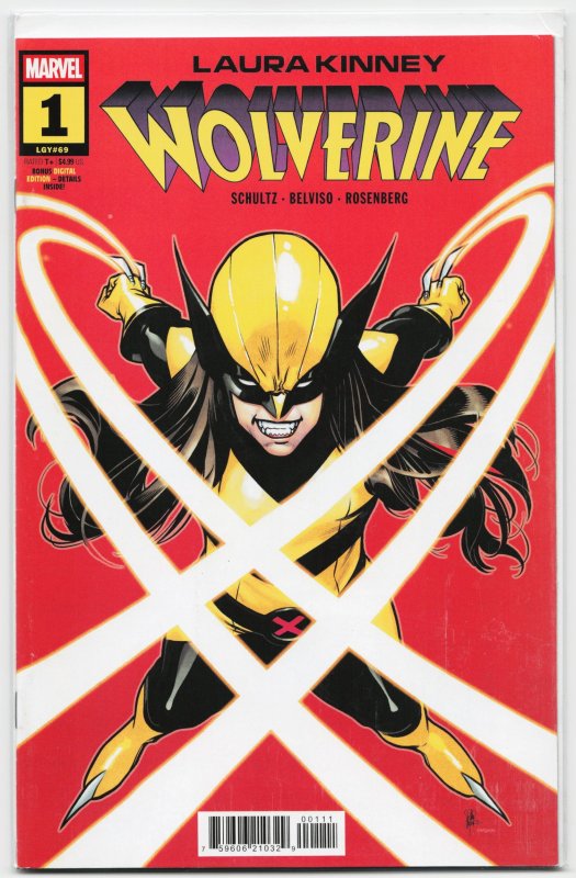 Laura Kinney: Wolverine #1 (Marvel Comics, 2025), raw, ungraded comic book — front cover