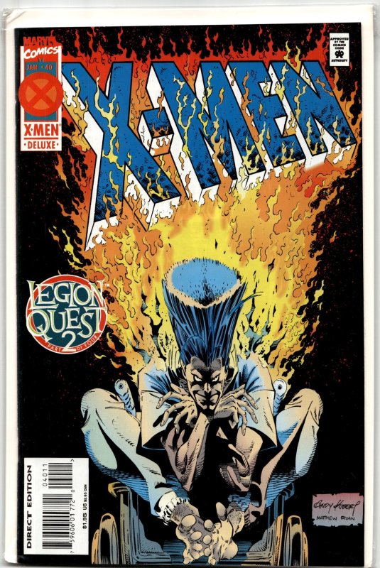 X-Men #40 (Marvel Comics, 1995), raw, ungraded comic book — front cover