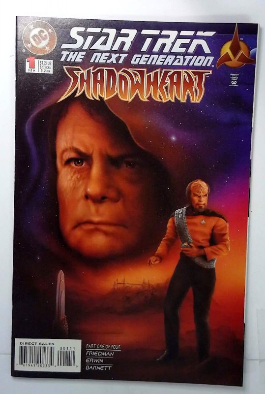 Star Trek: The Next Generation - Shadowheart #1 (DC Comics, 1994), raw, ungraded comic book — front cover
