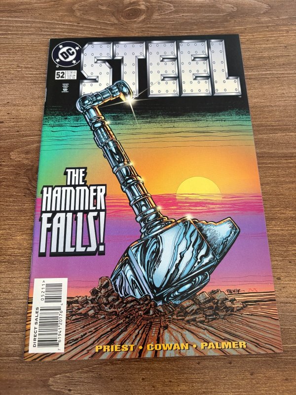Steel #52 (DC Comics), raw comic book in NM condition — front cover
