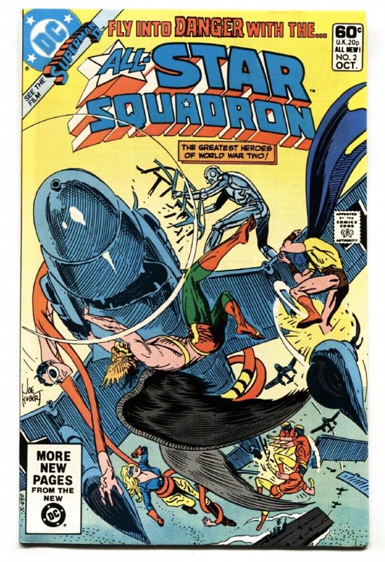 All-Star Squadron #2 (DC Comics, 1981), raw comic book in NM- condition — front cover