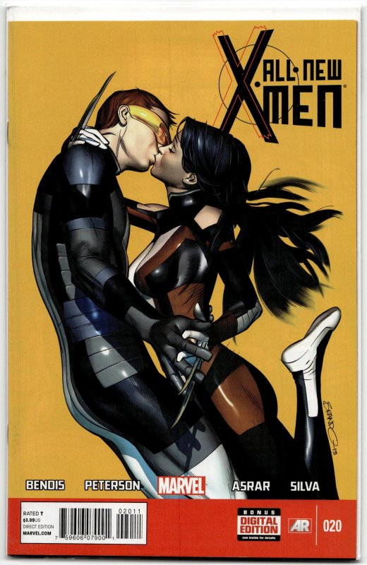All-New X-Men #20 (Marvel Comics, 2013), raw, ungraded comic book — front cover