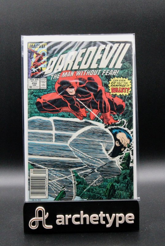 Daredevil #250 (Marvel Comics, 1988), raw, ungraded comic book — front cover