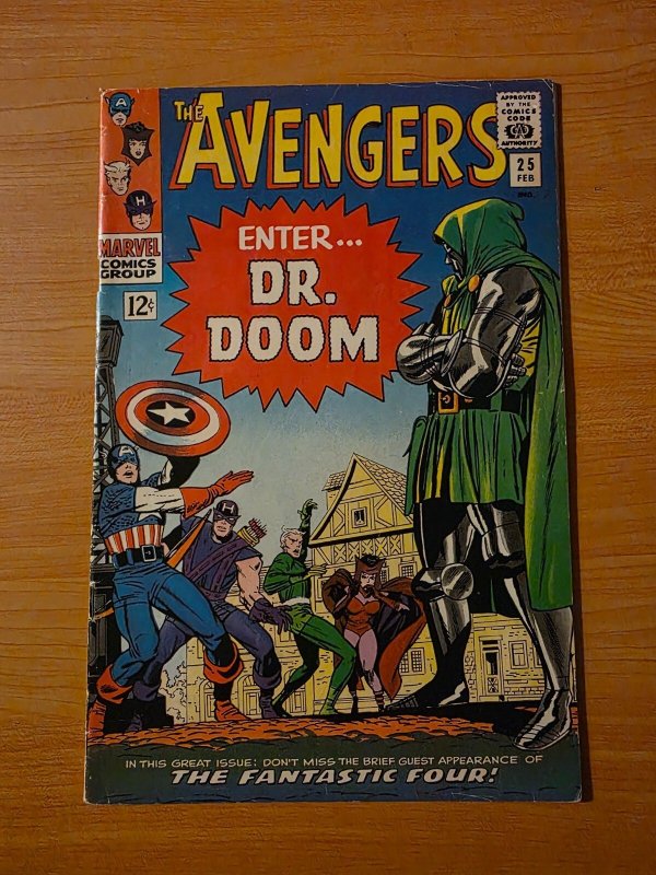 Avengers #25 (Marvel Comics, 1966), raw comic book in VF condition — front cover