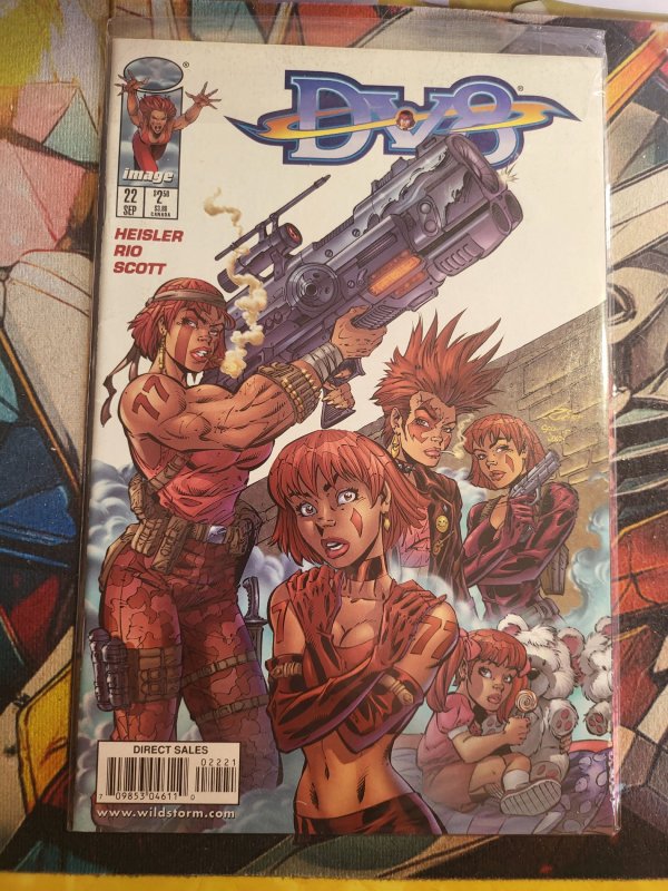 DV8 #22, raw, ungraded comic book — front cover