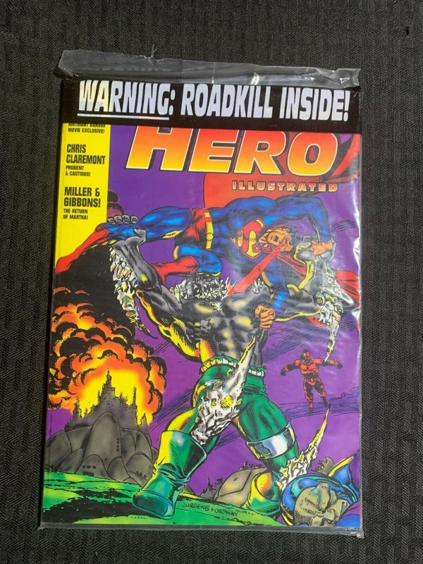 1994 Hero Illustrated Magazine Superman vs Doomsday #11 (1994), raw, ungraded comic book — front cover