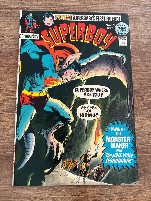 Superboy #178 (DC Comics), raw comic book in NM- condition — front cover