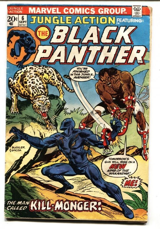 Jungle Action #6 (Marvel Comics, 1973), raw, ungraded comic book — front cover