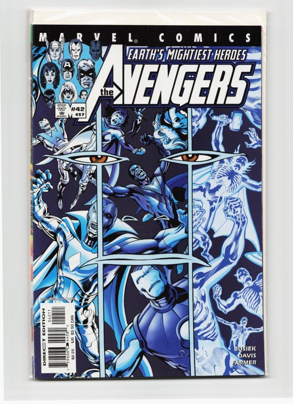 Avengers #42 (Marvel Comics, 2001), raw, ungraded comic book — front cover