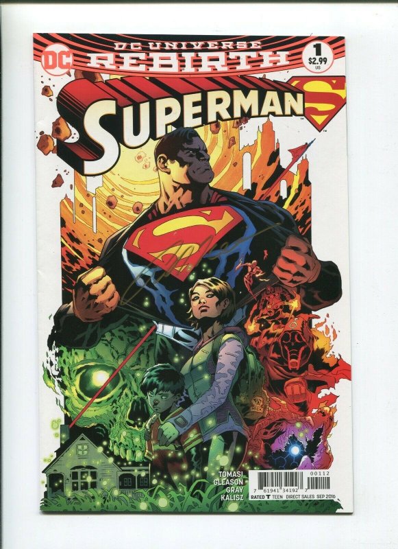 Superman #1 (DC Comics, 2016), raw comic book in 9.2 condition — front cover
