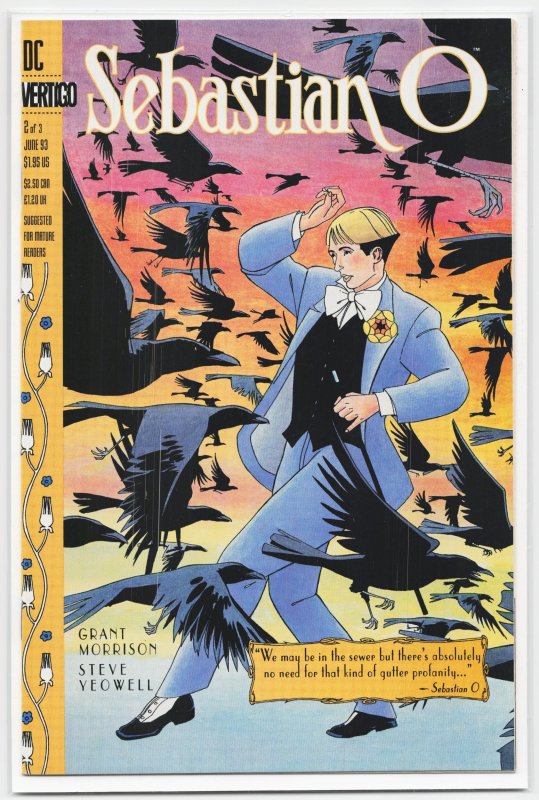 Sebastian O #2 (DC Comics, 1993), raw, ungraded comic book — front cover