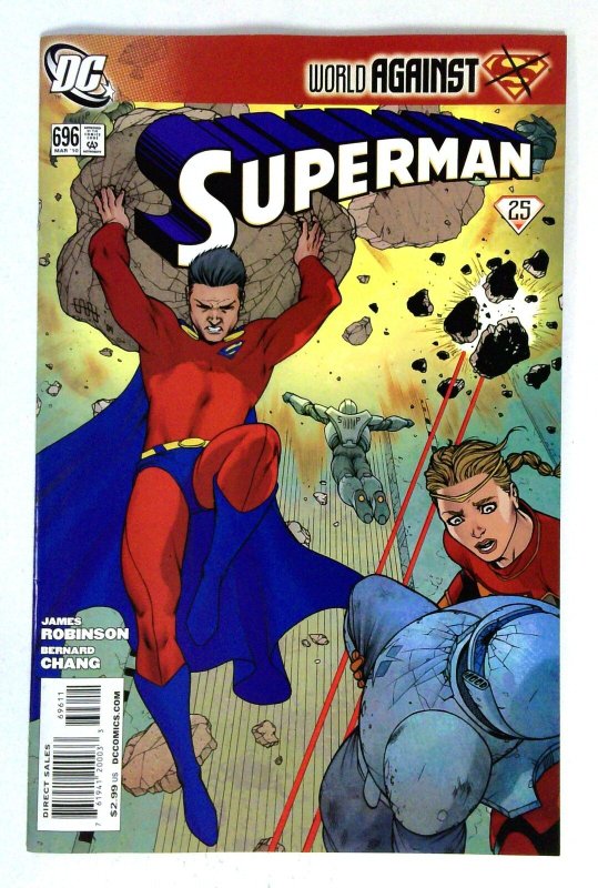 Superman #696 (DC Comics, 2010), raw comic book in NM- condition — front cover