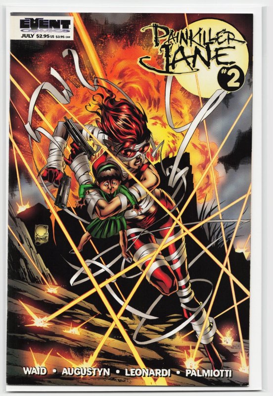 Painkiller Jane #2 (Event Comics, 1997), raw, ungraded comic book — front cover