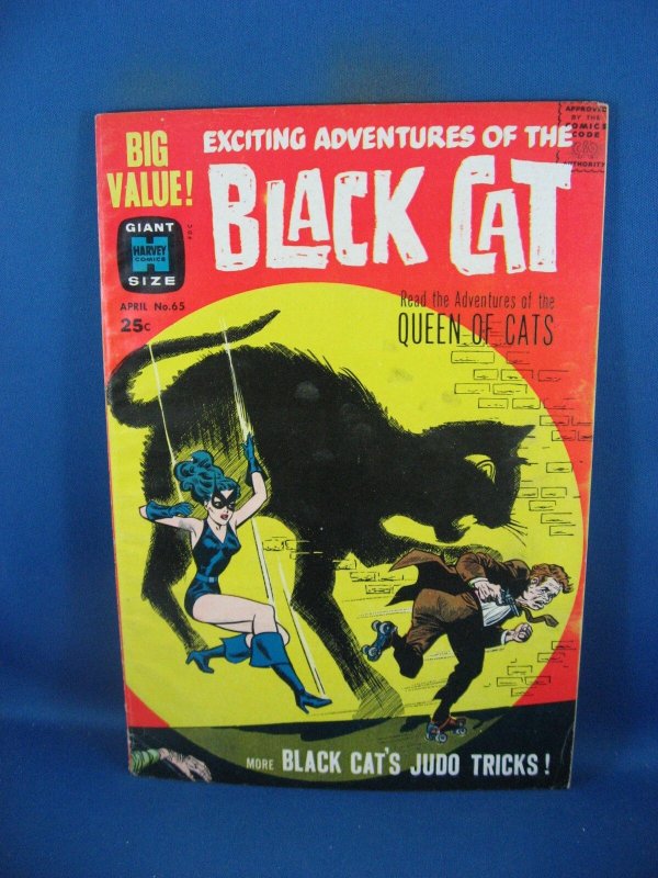 Black Cat #65 (Harvey Comics, 1963), raw comic book in VG condition — front cover