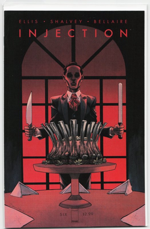 Injection #6 (Image Comics, 2016), raw, ungraded comic book — front cover