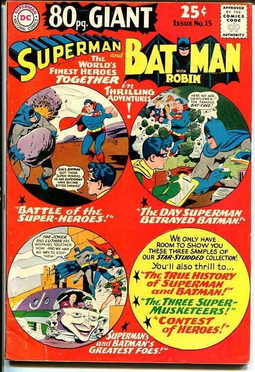 80 Page Giant #15 (DC Comics, 1965), raw comic book in FN condition — front cover