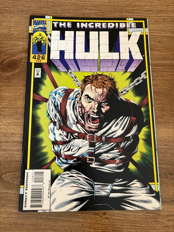 The Incredible Hulk #426 (Marvel Comics, 1995), raw comic book in NM condition — front cover