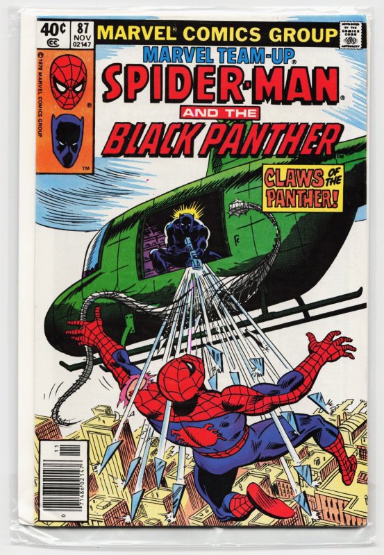 Marvel Team-Up #87 (Marvel Comics, 1979), raw, ungraded comic book — front cover