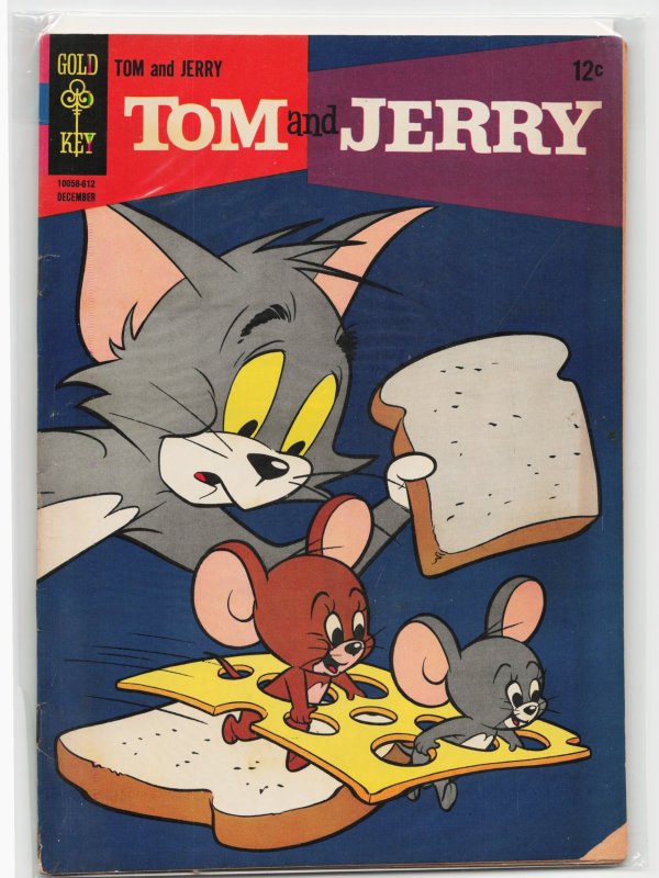Tom and Jerry #233 (Gold Key, 1966), raw, ungraded comic book — front cover