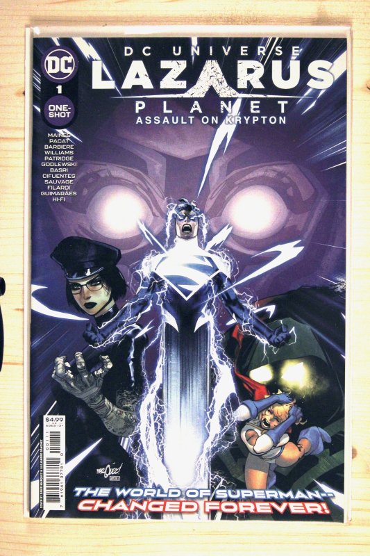 Lazarus Planet: Assault on Krypton #1 (DC Comics, 2023), raw comic book in NM+ 9.6 condition — front cover