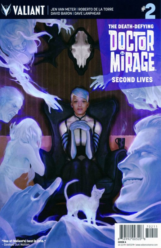 The Death-Defying Doctor Mirage: Second Lives #2 (2016), raw comic book in VF/NM condition — front cover