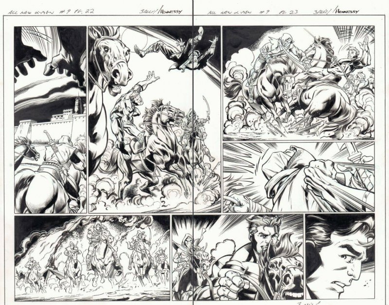 All-New X-Men #9 (Marvel Comics), raw, ungraded comic book — front cover