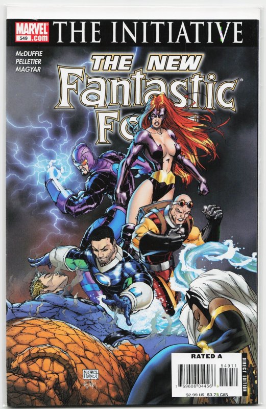Fantastic Four #549 (Marvel Comics, 2007), raw, ungraded comic book — front cover