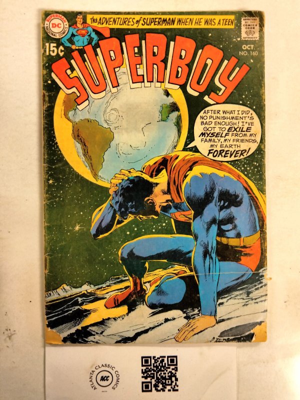 Superboy #160 (DC Comics), raw comic book in GD condition — front cover