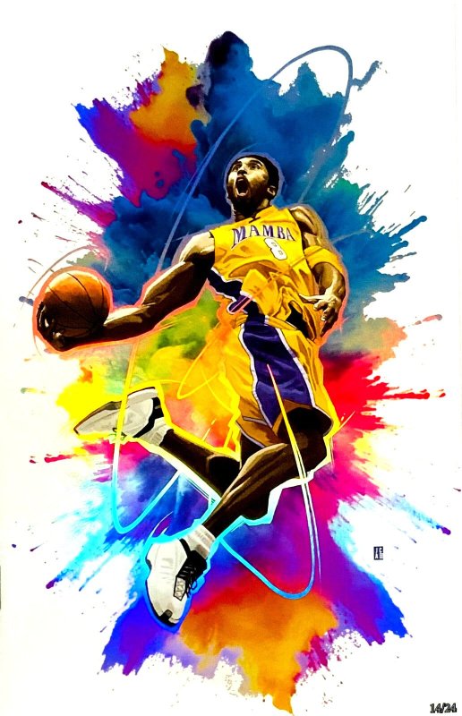Kobe Bryant #1, raw, ungraded comic book — front cover