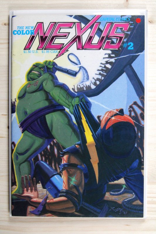Nexus #2 (First Comics, 1982), raw comic book in VF 8.0 condition — front cover