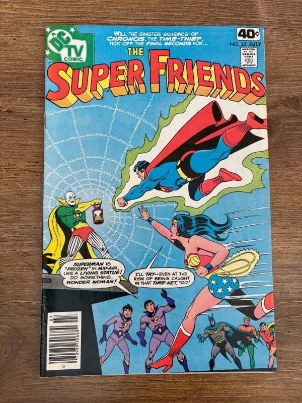 The Super Friends #22 (DC Comics, 1979), raw comic book in VF condition — front cover