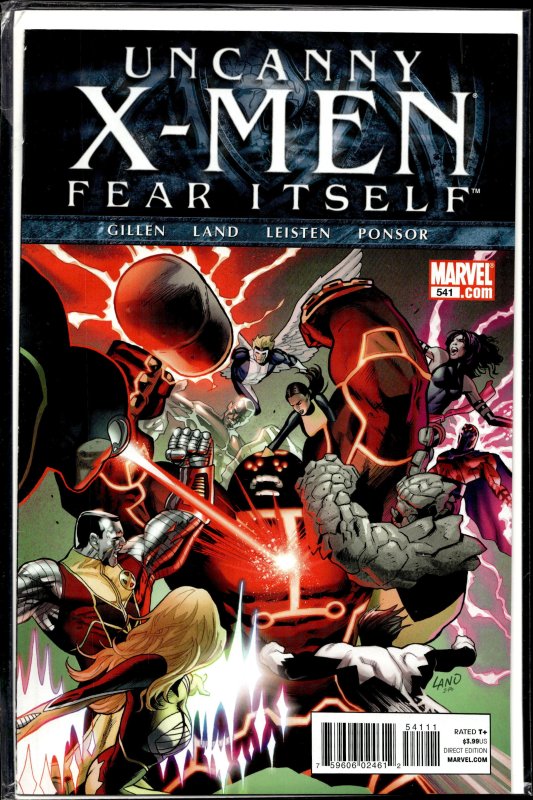 The Uncanny X-Men #541 (Marvel Comics, 2011), raw, ungraded comic book — front cover