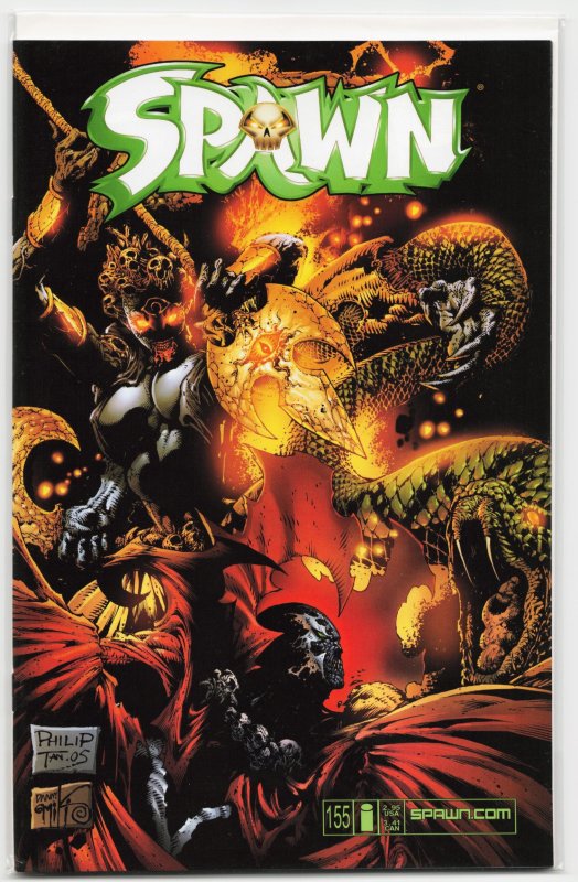 Spawn #155 (Image Comics, 2006), raw, ungraded comic book — front cover