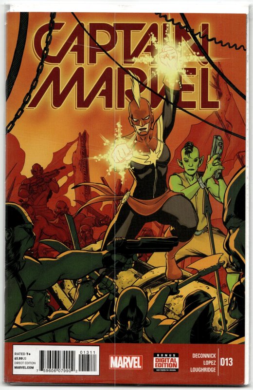 Captain Marvel #13 (Marvel Comics, 2015), raw, ungraded comic book — front cover