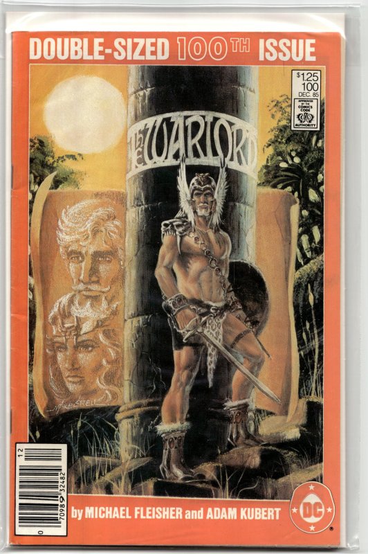 Warlord #100 (DC Comics, 1985), raw, ungraded comic book — front cover