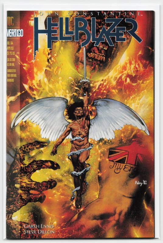 Hellblazer #64 (DC Comics, 1993), raw, ungraded comic book — front cover
