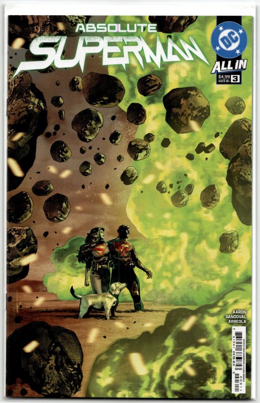 Absolute Superman #3 (DC Comics, 2025), raw, ungraded comic book — front cover
