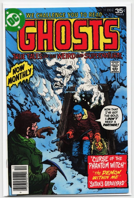 Ghosts #59 (1977), raw, ungraded comic book — front cover