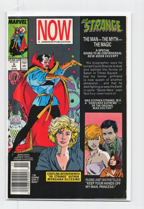 Doctor Strange, Sorcerer Supreme #9 (Marvel Comics, 1989), raw, ungraded comic book — front cover