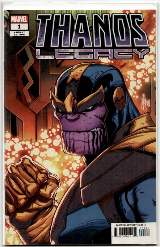 Thanos Legacy Lim Cover (2018) Thanos (Marvel Comics, 2018), raw, ungraded comic book — front cover