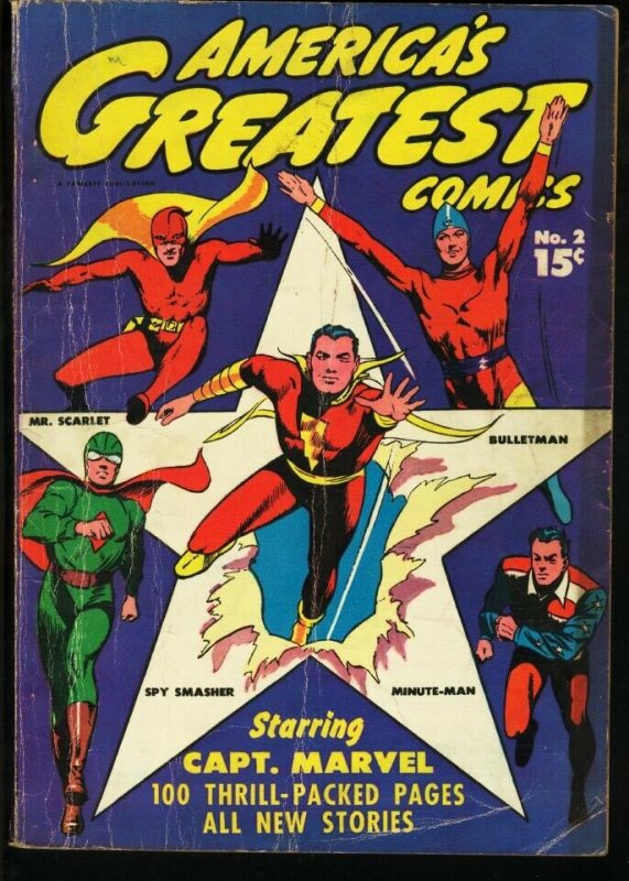 America's Greatest #2, raw comic book in VG condition — front cover