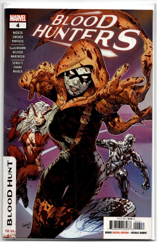 Blood Hunters #4 (Marvel Comics, 2024), raw, ungraded comic book — front cover