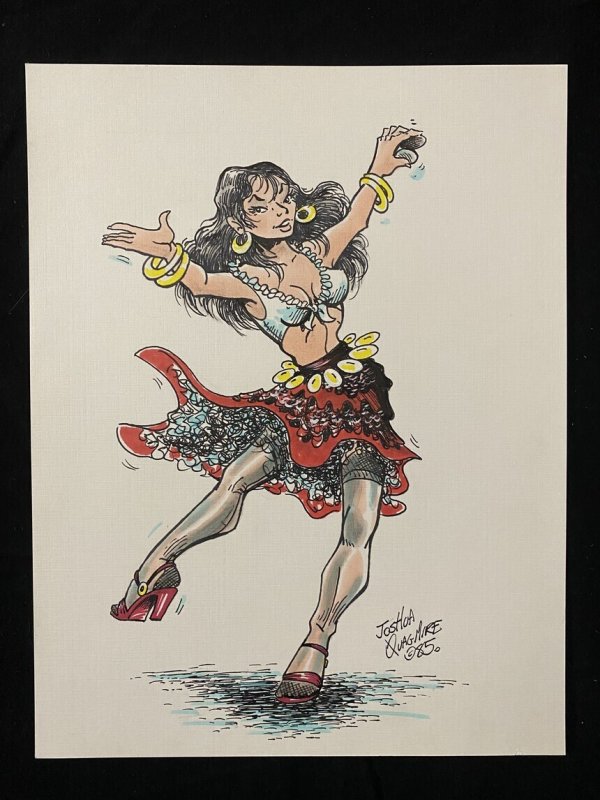 Original Senorita Rio Pin Up by Joshua Quagmire 1985- Dancer (1985), raw, ungraded comic book — front cover