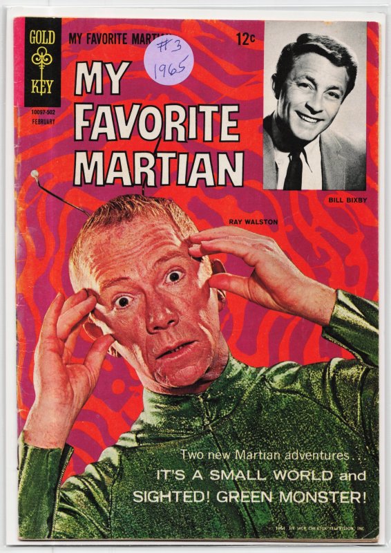 My Favorite Martian #3 (Gold Key, 1965), raw, ungraded comic book — front cover