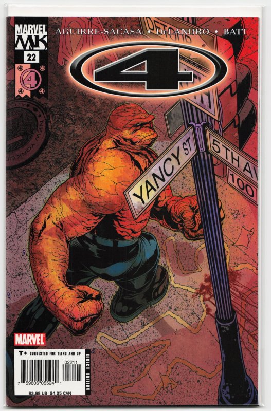 Marvel Knights: 4 #22 (Marvel Comics, 2005), raw, ungraded comic book — front cover