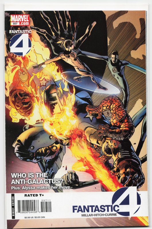 Fantastic Four #557 (Marvel Comics, 2008), raw, ungraded comic book — front cover