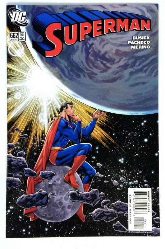 Superman #662 (DC Comics, 2007), raw comic book in NM- condition — front cover