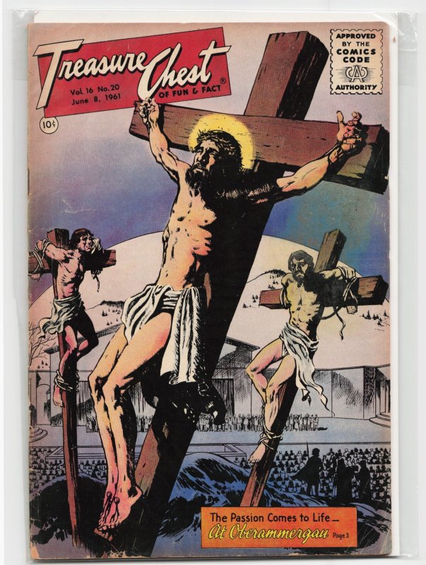 Treasure Chest of Fun & Facts #306 (1961), raw, ungraded comic book — front cover